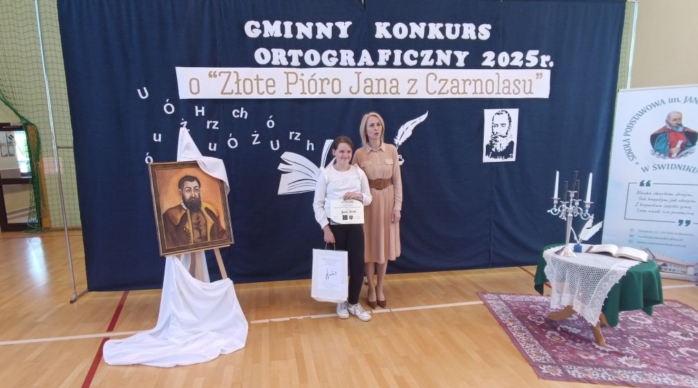 Gminny Konkurs Ortograficzny: „O Złote pióro Jana z Czarnolasu”.